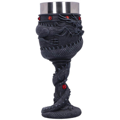 Dragon Coil Black Goblet - Set of 2