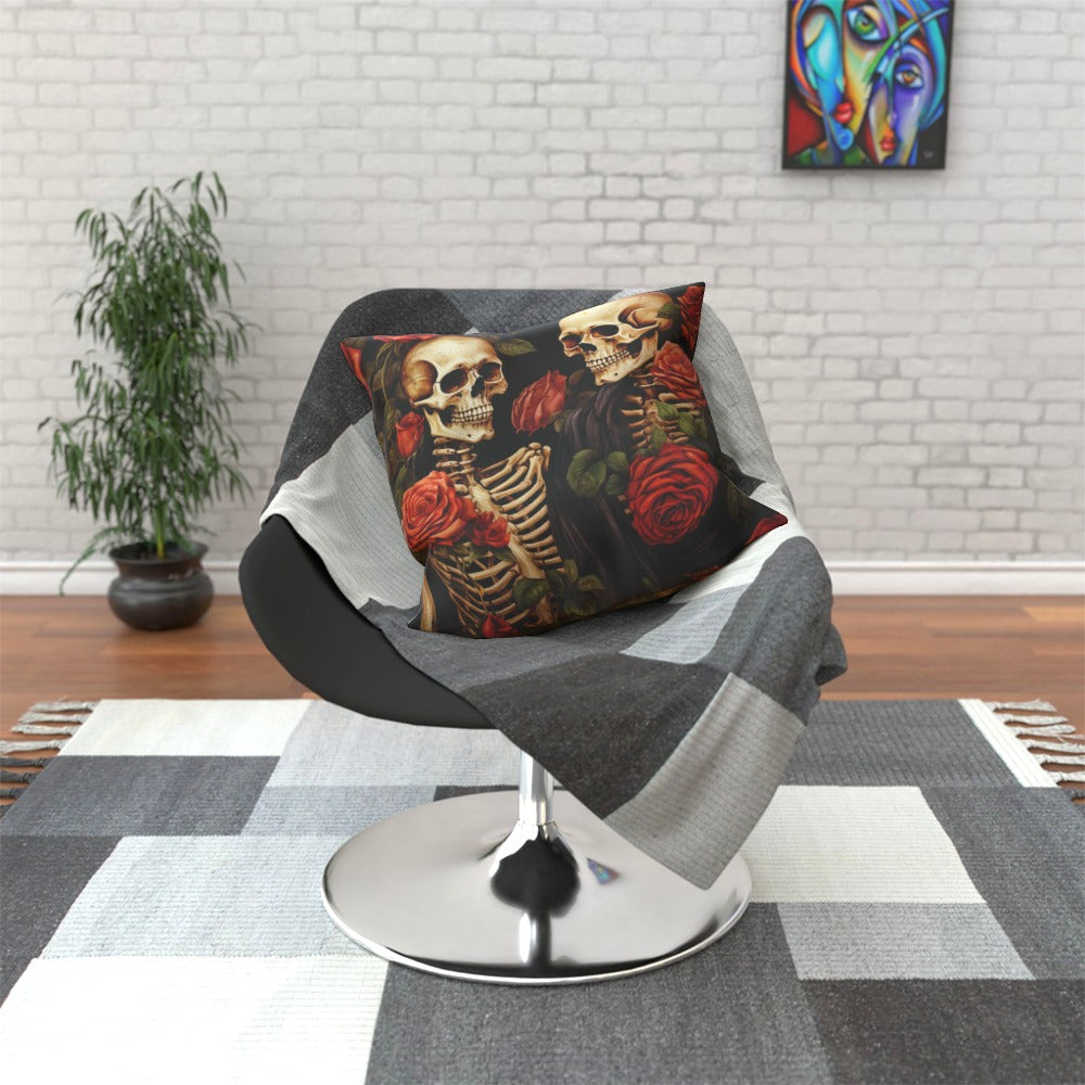 Bones In Romance Cushion, Double-Sided