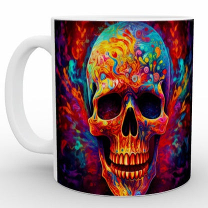 Psychedelic Trippy Skull - Mug