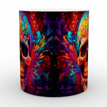 Psychedelic Trippy Skull - Mug