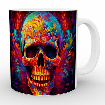 Psychedelic Trippy Skull - Mug