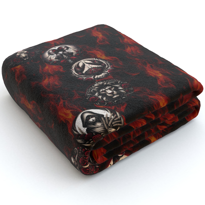 Hell's Zodiac - Polar Fleece Blanket