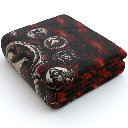 Cancer Hell's Zodiac - Polar Fleece Blanket