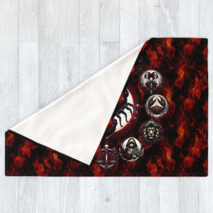 Scorpio Hell's Zodiac - Polar Fleece Blanket