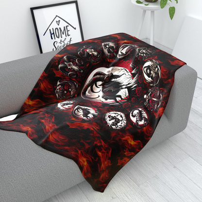 Capricorn Hell's Zodiac - Polar Fleece Blanket