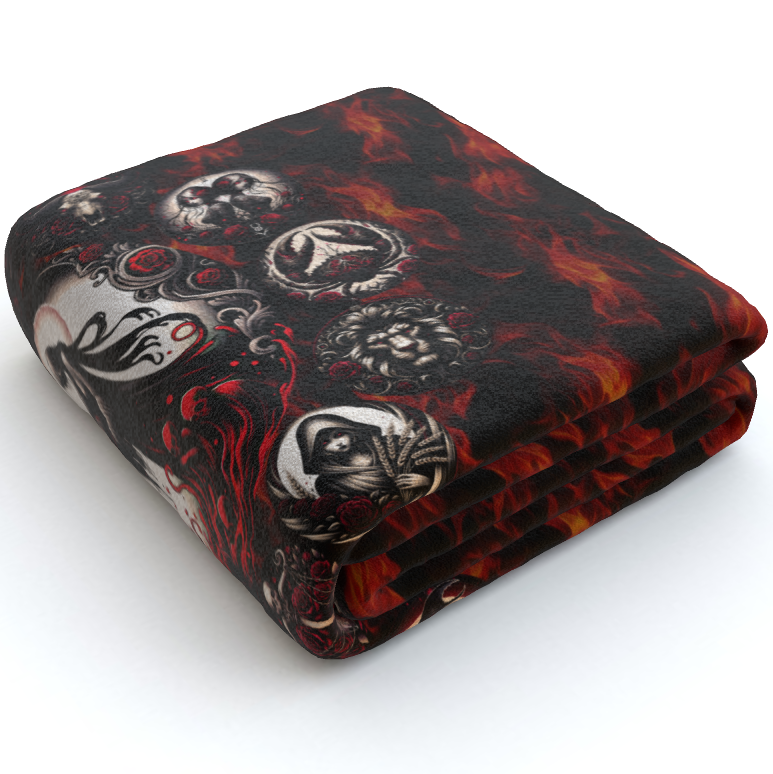 Aquarius Hell's Zodiac - Polar Fleece Blanket