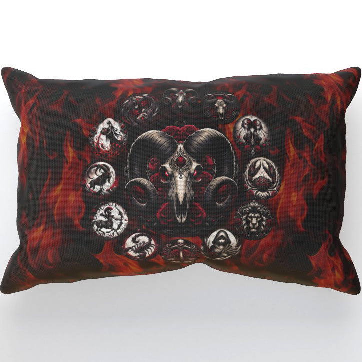 Aries Hell's Zodiac - Cushion, Double-Sided