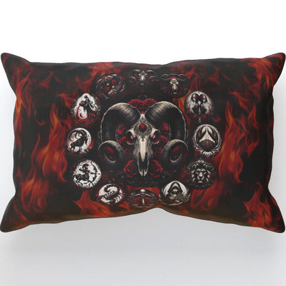 Aries Hell's Zodiac - Cushion, Double-Sided