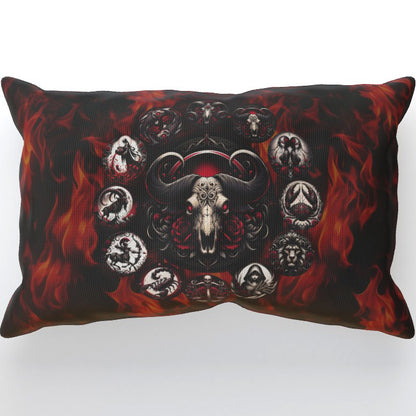 Taurus Hell's Zodiac - Cushion, Double-Sided