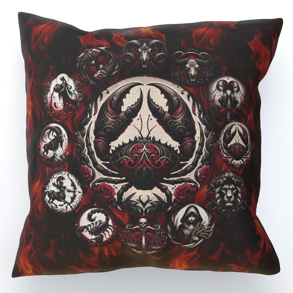 Cancer Hell's Zodiac - Cushion, Double-Sided