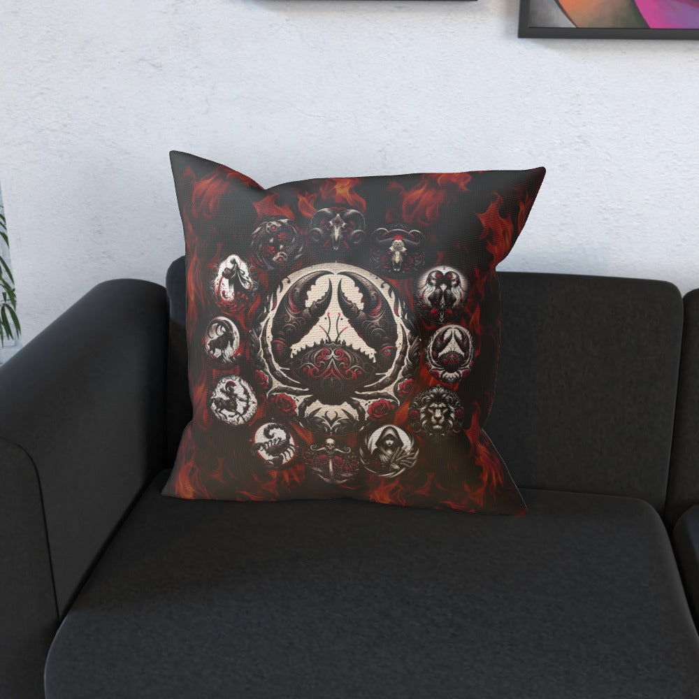 Cancer Hell's Zodiac - Cushion, Double-Sided