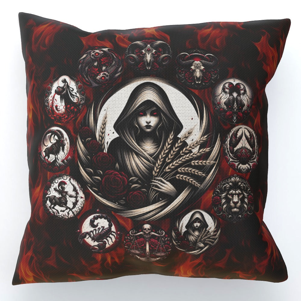 Virgo Hell's Zodiac - Cushion, Double-Sided