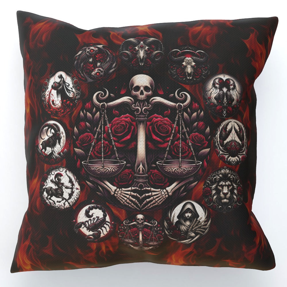 Libra Hell's Zodiac - Cushion, Double-Sided