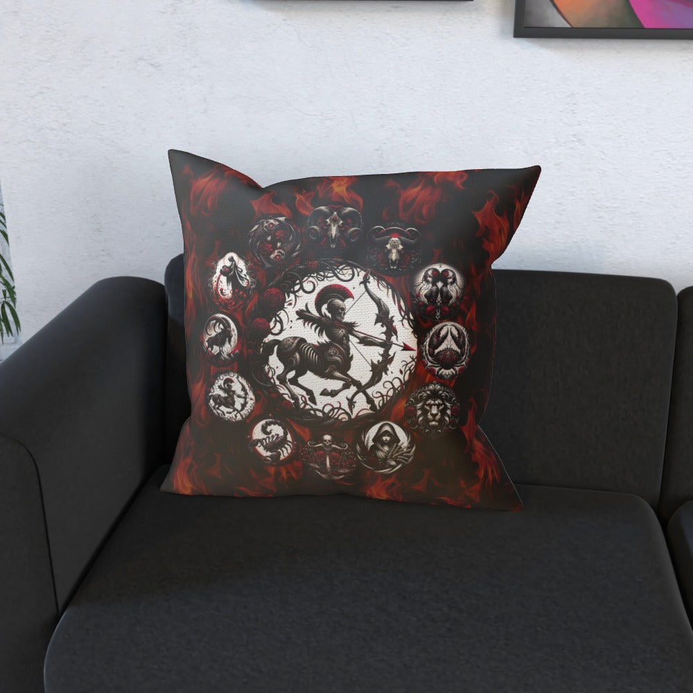 Sagittarius Hell's Zodiac - Cushion, Double-Sided