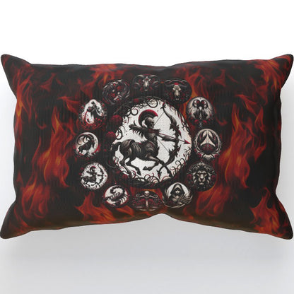 Sagittarius Hell's Zodiac - Cushion, Double-Sided