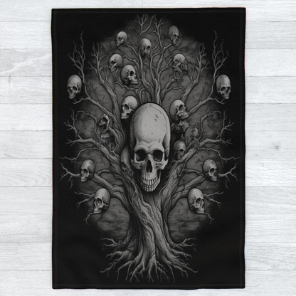 Shadow World Tree of Death - Polar Fleece Blanket