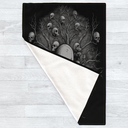 Shadow World Tree of Death - Polar Fleece Blanket