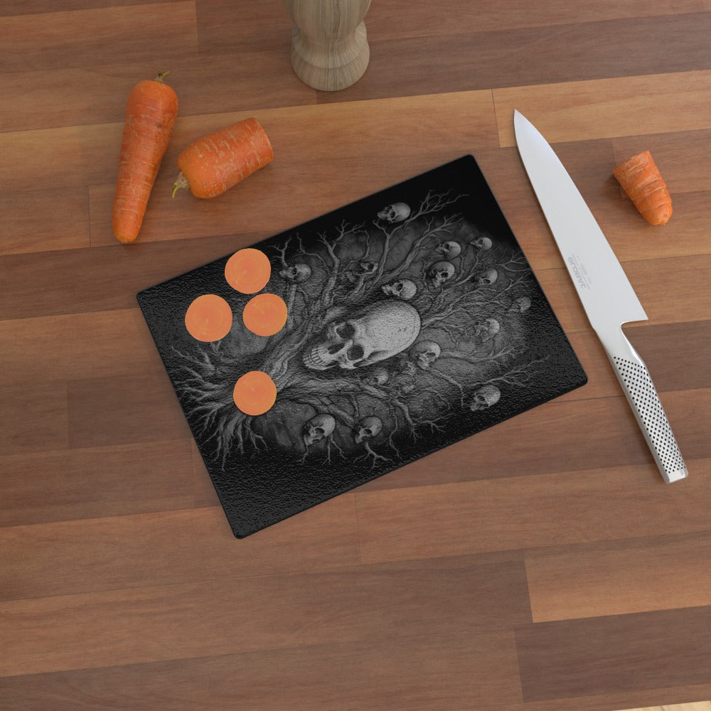 Shadow World Tree Of Death, Glass Chopping Board