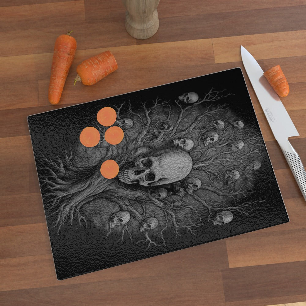 Shadow World Tree Of Death, Glass Chopping Board