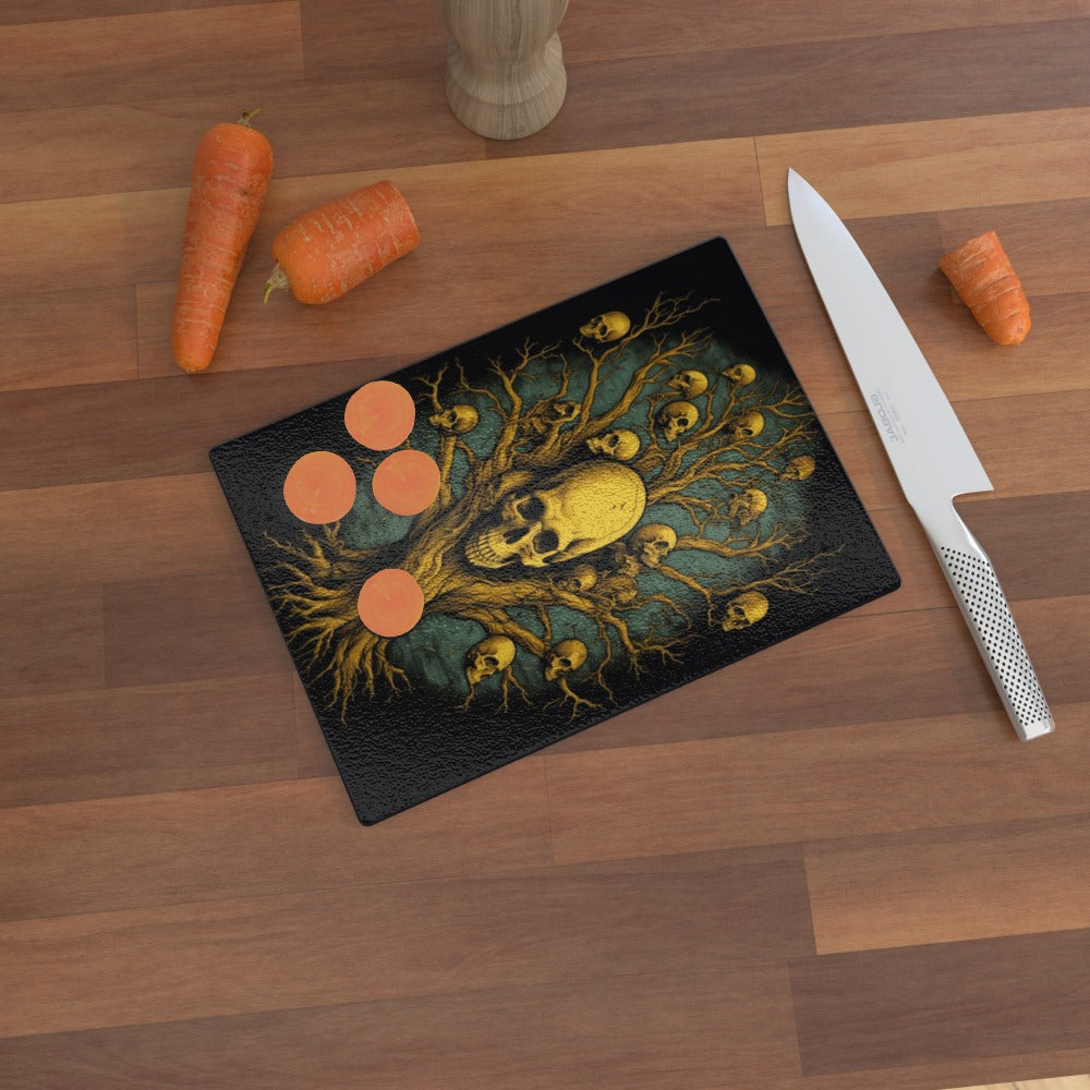 Soul Collector Tree of Death, Glass Chopping Board