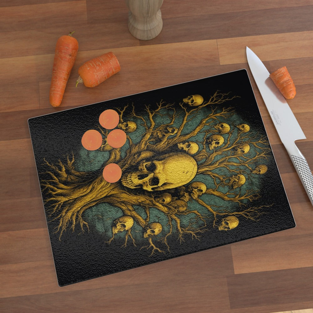 Soul Collector Tree of Death, Glass Chopping Board