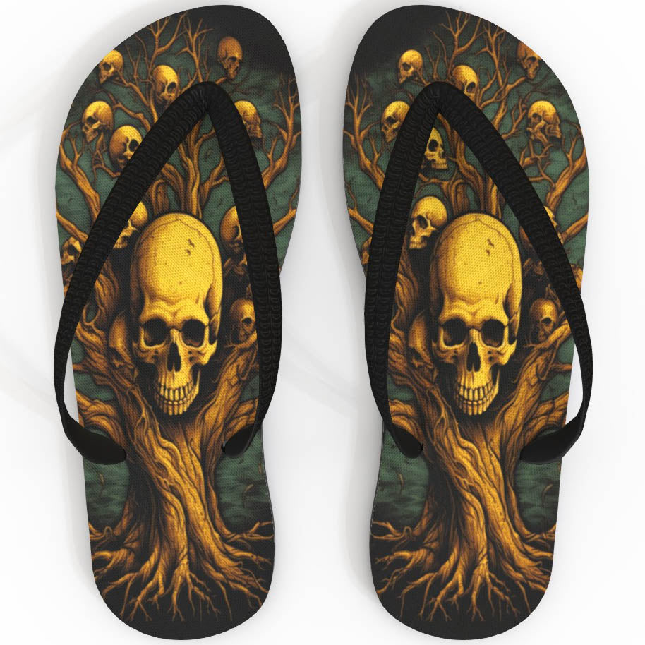 Soul Collector Tree of Death - Flip Flops – Pangothic+