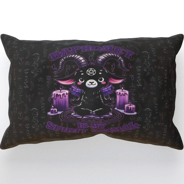 Baphomet Is My Spirit Animal, Double-Sided Cushion