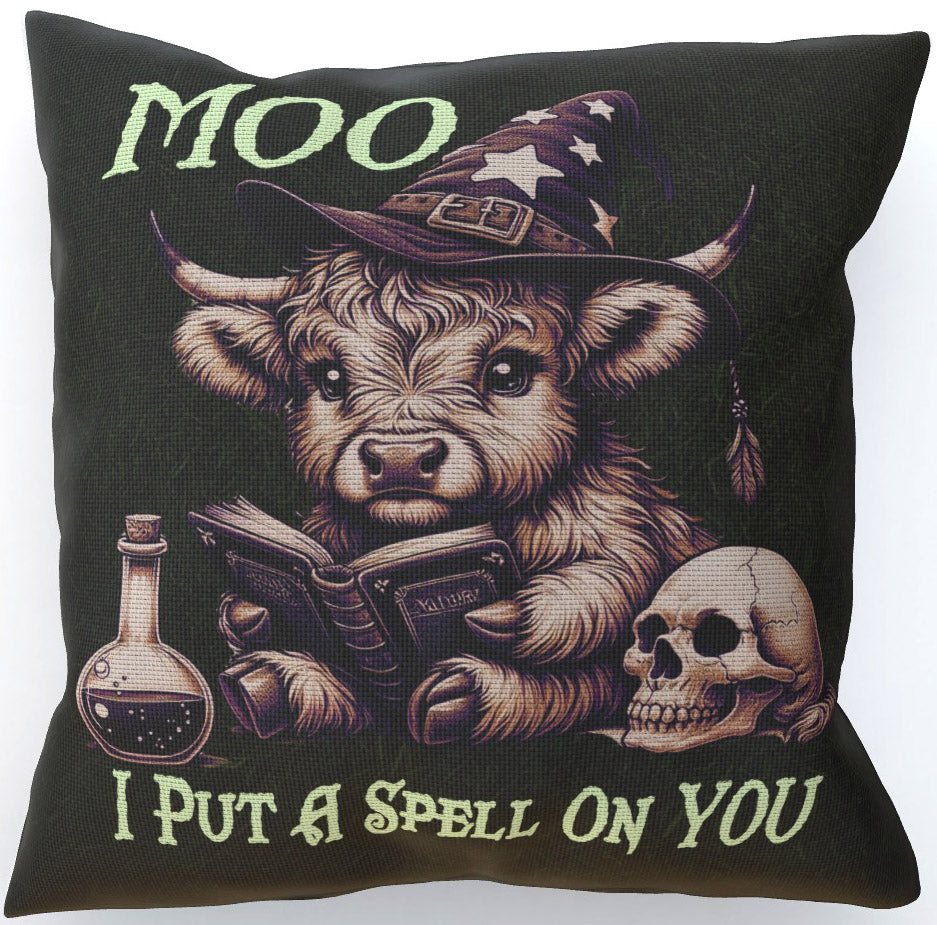 MOO I Put A Spell On YOU, Double-Sided Cushion