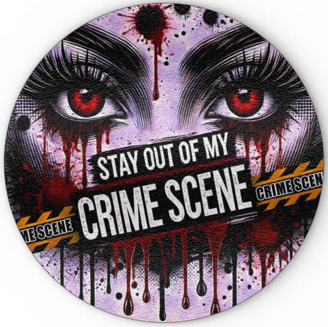 Stay Out Of My Crime Scene, Glass Chopping Board